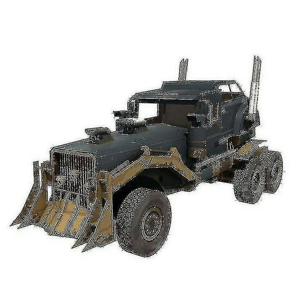 Yyh-diy Paper Model Mad Max War Rig 1:25 Diy Paper Craft Assemble 3d Puzzle Game |model Building Kits
