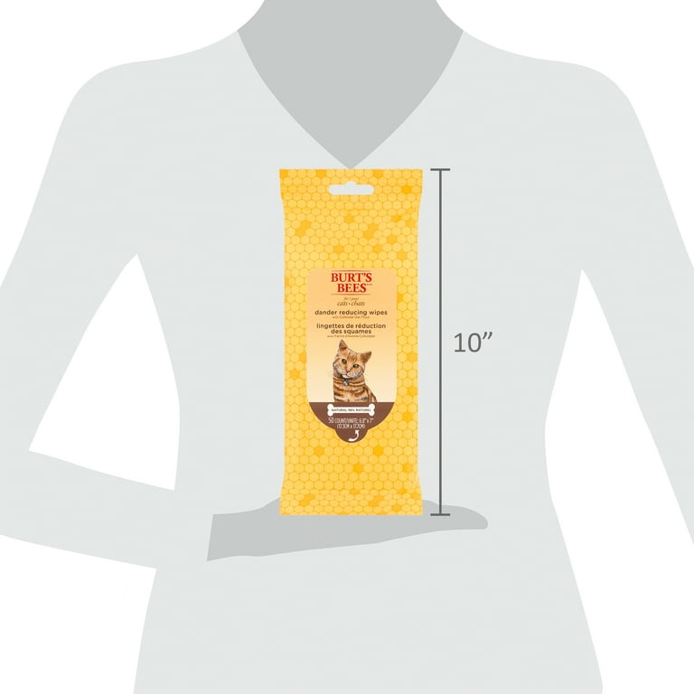 Burt's Bees Cat Dander Wipes 50 Count, Pc PDQ Fetch For