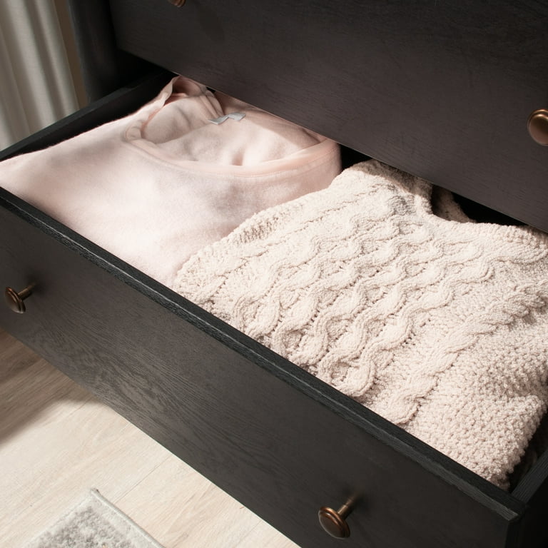 My Texas House Monroe 5-Drawer Dresser, Raven Black Oak Finish