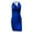 Blue, variant on yillto Women's V Neck Dress Sleeveless Spaghetti Strap Ruched Backless Midi Summer Party Prom Dresses