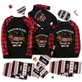 thumbnail image 3 of Pijamas familiares a juego de Navidad, conjunto de pijamas de Reno negro, Dachshund a través de la nieve, 3 of 3