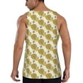 thumbnail image 3 of Haiem Cartoon Honey Pot Bee Sunflower Men Workout Tank Top Gym Bodybuilding Sleeveless Muscle T Shirts Athletic Tank Breathable Workout Shirt-Large, 3 of 9