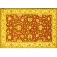 thumbnail image 1 of Ahgly Company Machine Washable Indoor Rectangle Persian Yellow Traditional Area Rugs, 8' x 10', 1 of 4