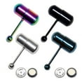 thumbnail image 5 of Skymirror Unisex Cool Punk Hammer Shape Vibrating Tongue Bar Stud Body Piercing Jewelry, 5 of 8