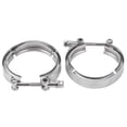 thumbnail image 4 of Ouitble Abrazadera de Escape Turbo, 2 Piezas Abrazadera de Tubo de Escape Turbo de 3 Pulgadas Clip de Banda en V Accesorio automático de Acero Inoxidable, 4 of 14