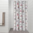 thumbnail image 2 of Beige Princess Castle Rainbow Pattern Shower Curtain 36"x72" ,Bathroom Decorative Shower Curtains Set with 12 Hooks,Modern Waterproof Washable Shower Curtain, 2 of 6