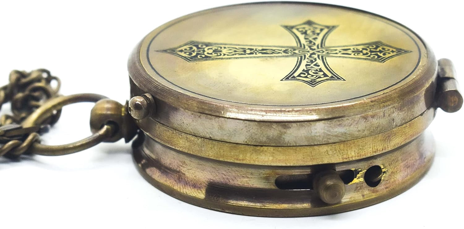 Engraved Compass Gift Holy Gift for Baptism, Communion Gift, Keepsake Compass, Gift for Son/Daughter/Grandson