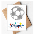thumbnail image 1 of Soccer Football Sports Green Wedding Cards Congratulations Greeting Envelopes, 1 of 3