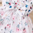 thumbnail image 1 of Vedolay Princess Dress Toddler Girls Cotton Casual Cartoon Print Short Sleeve Dresses,White 7-8 Years, 1 of 5