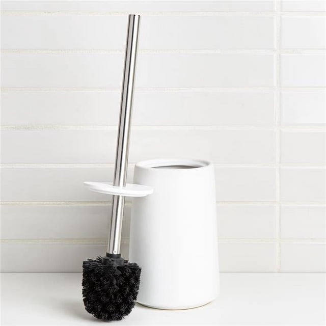 Moda At Home Enterprises 129989 Brosse à Bol & 44; Blanc - Pack de 2