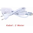 thumbnail image 2 of 2m Warm White LED Strip, 220V Very Bright LED Strip with Switch, IP65 Waterproof 5050 Strip, 2 of 5