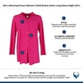 thumbnail image 5 of Not a Morning Person  Solid Button Down Long Sleeve Night Shirt (Women), 5 of 5