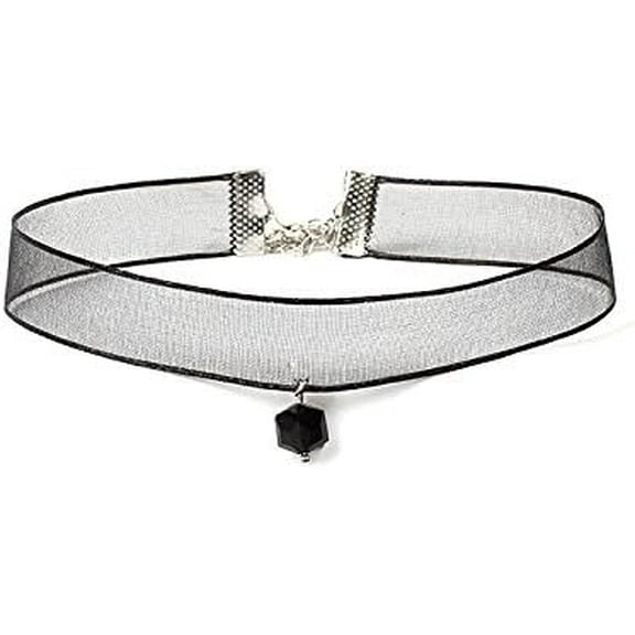Choker Necklace for Women Black Lace Choker Necklace 90s Accessories Black Mesh Lace Choker Necklaces Jewelry Gifts