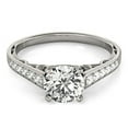 thumbnail image 2 of 14k White Gold Cathedral Design Diamond Engmt Ring 1 1/4 cttw Size 4, 2 of 4