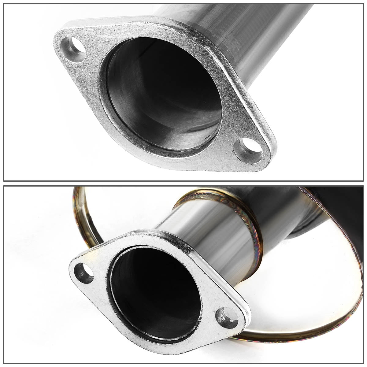 DNA Motoring CBE-ME06L4-BT For 2006 to 2009 Mitsubishi Eclipse 4G 2.4L Stainless Steel 4" Burnt Tip Catback Exhaust System 07 08