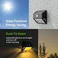 thumbnail image 6 of Mainstays LED Solar Powered Motion Outdoor Security Wall Light, Motion Activated, 200 Lumens, 6 of 10