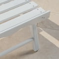 thumbnail image 5 of Munoz Reclining Wood Adirondack Chair with Footrest, Set of 2, White, 5 of 7