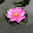 thumbnail image 4 of Vorcool 5Pcs Artificial Floating Water Lily EVA Lotus Flower Pond Decor 10cm Red Yellow Blue Pink Light Pink, 4 of 6