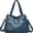 Blue, variant on Sunyuer Vintage Large Capacity Shoulder Crossbody Tote Bags for Women PU Leather Hobo Satchel Y2K Purses Commute Travel Bags