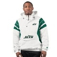 thumbnail image 2 of Men's Starter White New York Jets Gotham City Half-Zip Hoodie Jacket, 2 of 2