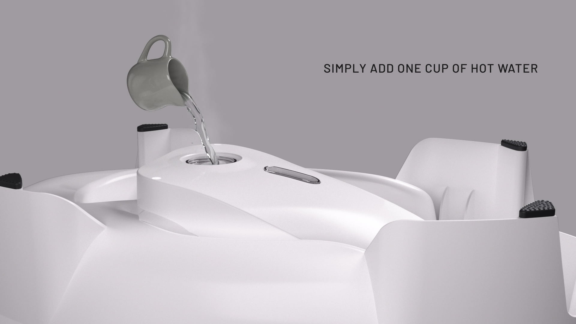 Baby Patent Forever Warm Baby Tub (White)