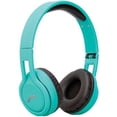 thumbnail image 1 of Audífonos Mitzu Alámbricos MH-5042GR Plegables turquesa con cable desmontable, 1 of 2