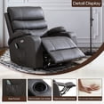 thumbnail image 6 of Power Lift Recliner Chairs for Elderly PU Leather Massage Recliner Sofa Chair Comfy Home Theater Seat, 6 of 7