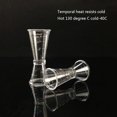 thumbnail image 3 of Double Clear Jigger Ounce Cup Plastic Resin Milk Tea Coffee Mixing Oz Scale Measuring Cup Home Bar Applies, 3 of 9
