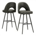 thumbnail image 5 of Weston Home Krista 29" Metal Swivel Mid-Back Bar Stools, Set of 2, Dark Grey, 5 of 10