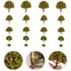 thumbnail image 2 of 20 piezas de árboles amarillos para maquetas de paisajes, accesorios para diseño de paisajes, de 3 cm a 8 cm (verdes)., 2 of 7