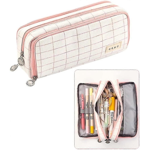 Pencil Case Student Pencil Case Large Capacity Pencil Case Teenager Pencil Case Zippered Women Makeu