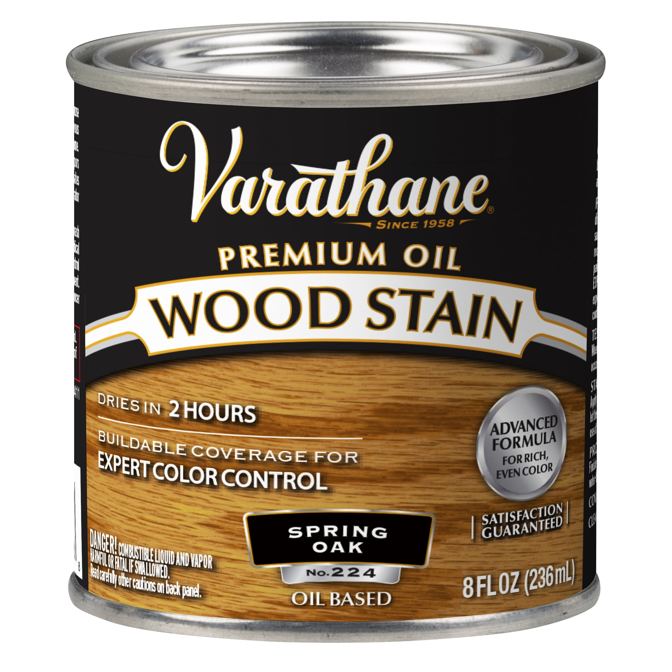 4 Pack, Spring Oak, Varathane Premium Oil-Based Interior Wood Stain-211792, Half Pint