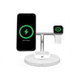 thumbnail image 6 of Belkin MagSafe 3-in-1 Wireless Charging Stand (Older 2021 Release) for Apple Watch, iPhone Series, AirPods - White, 6 of 9