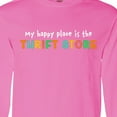 thumbnail image 4 of Inktastic My Happy Place is the Thrift Store Long Sleeve T-Shirt, 4 of 5