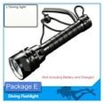 thumbnail image 2 of IPX8 Waterproof Professional Diver Light Powerful Led Diving Flashlight LED Underwater 200M Torch Lamp Lanterna ,Portable, 2 of 6