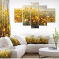 thumbnail image 1 of Wild Yellow Flowers Meadow - Floral Canvas Art Print, 1 of 3
