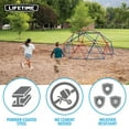 thumbnail image 6 of Lifetime Kid's Outdoor 5 ft. H x 10 ft. W Dome Climber, Red and Blue (101301), 6 of 19
