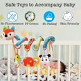 thumbnail image 3 of Cute Car Seat Toys for Babies 0-6 Months, Stroller Toys with Crinkle, Teether, Music Box, Rattle, BB Squeaker for 0 3 6 9 12 Months Babies Infant Boys Girls Gifts, 3 of 7