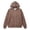 C334 Khaki, variant on CONZONE Womens Leopard Hoodies Long Sleeve Zip Up Hooded Sweatshirts for Women Drawstring Fall Winter Pullover Tops