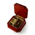 thumbnail image 2 of Astonishing Beveled Octagonal Wood Classic Style Music Jewelry Box - Waltz of the Flowers, 2 of 2