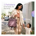 thumbnail image 3 of Pañalera Bolsa Para Bebé Esquimalito Daily Bag, Tote de Pañales con 11 Compartimentos y Bolsillo Térmico, Resistente al Agua Lila, 3 of 8