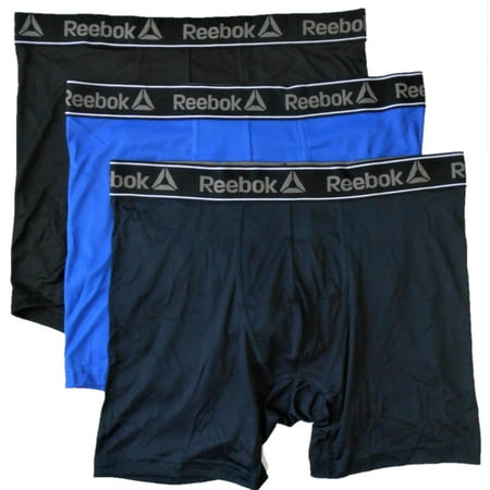 - REEBOK 3 PACK BOXER - ULTRALIGHT BLACK / BLUE - XLARGE - UNDERWEAR PERFORMANCE MEN