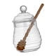 thumbnail image 1 of Recipiente de Vidrio para Miel con Y Tapa, Contenedor de Tarro Multifuncional Transparente, Dispensador para Encurtidos, Bebidas de F , 270ml, 1 of 9