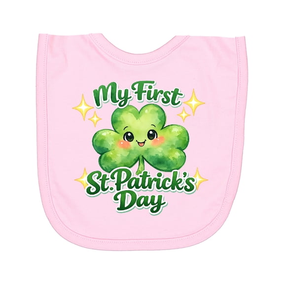 Inktastic My First St. Patrick's Day Shamrock Newborn Bib