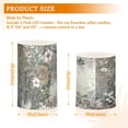 thumbnail image 3 of Abstract Spring Flowers Flickering Flameless Candles Battery Operated with Remote Timer LED Pillar Candles Set of 2, 3 of 7