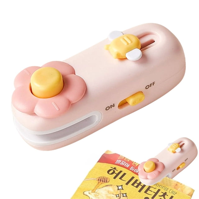 Upgraded Bag Sealer New 2 In 1 Bag Sealer Heat Seal With Cutter And Magnet USB Rechargeable Chip Bag Sealer Heat Seal For Plastic Bags Snacks And Storage