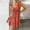 Solid Color, variant on Pisexur Womens Dresses V Neck Sleeveless Midi Dress Solid Color Tiered Pleated Sundress Summer Casual Loose Beach Dress Knee-Length Tie Straps A Line Mini Dress
