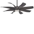 thumbnail image 4 of Ceiling Fan With Light Kit In Transitional Style 22.5 Inches Tall By 60 Inches Wide-Graphite Steel Finish-Graphite Steel Blade Color Minka Aire Fans, 4 of 4