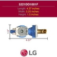 thumbnail image 3 of LG Dishwasher Water Inlet Valve 5221DD1001F, 3 of 3