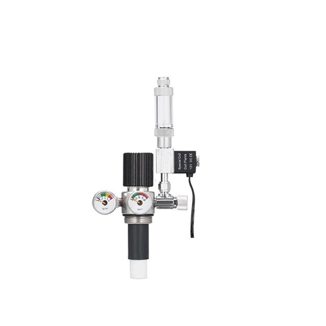Triple Filter Element Sinlge/Double Gauge Pressure Regulating Stainless Steel Valve with Bubble Counter CO2 Generator Accessory ,Easy Installation